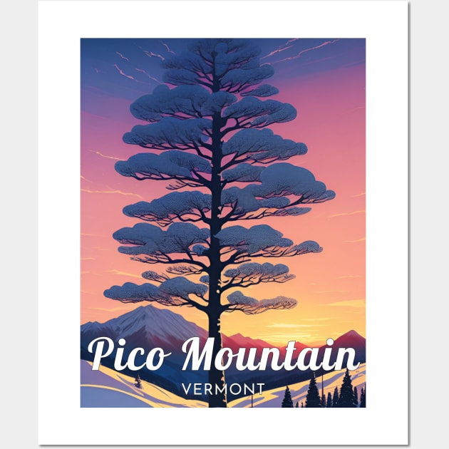 Pico mountain ski - vermont Wall Art by UbunTo